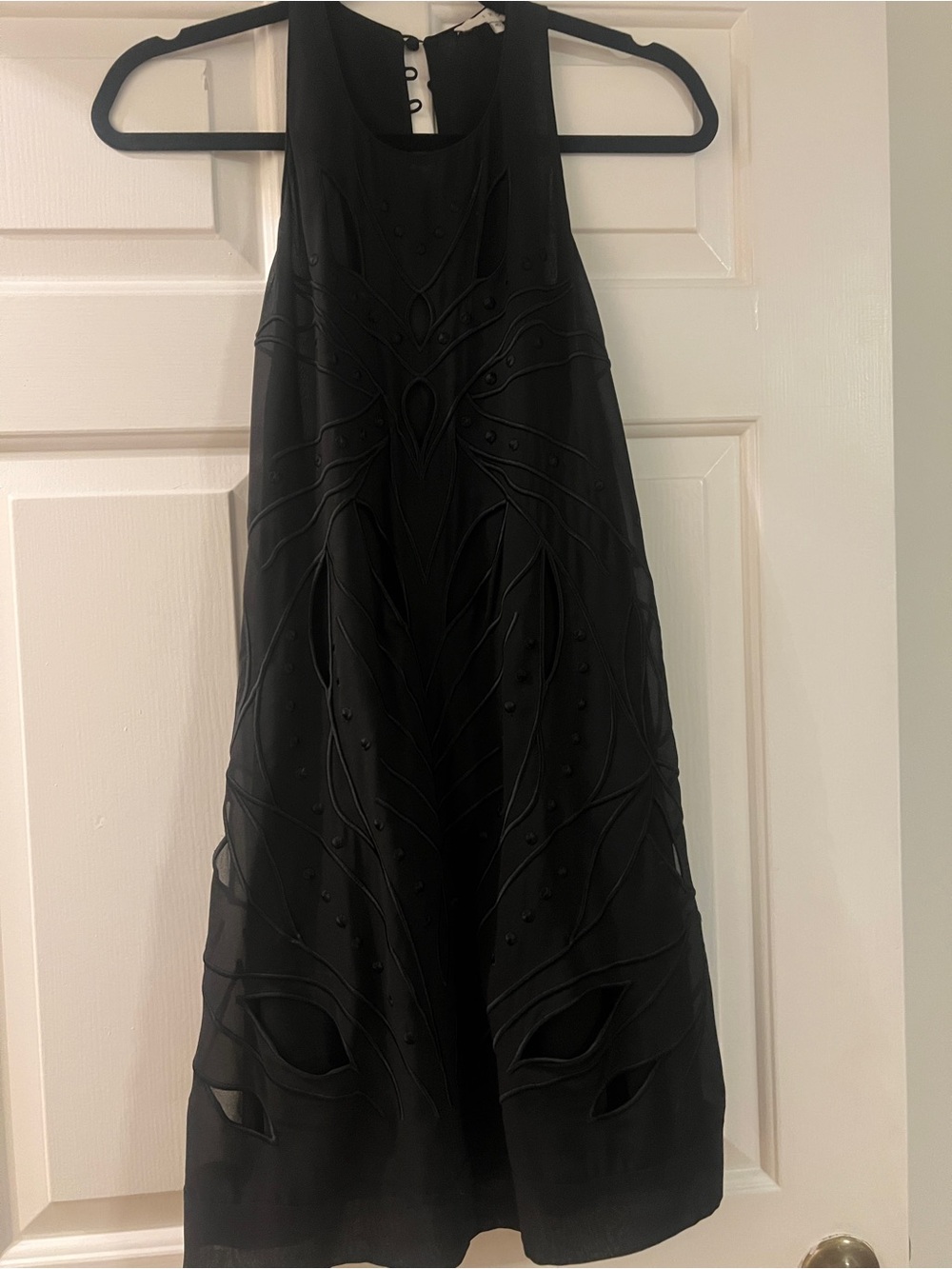 IRO Black Embellished Mini Dress